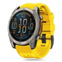 Pasek Tech-Protect Silicone do Garmin Fenix 5X / 5X Plus / 6X / 6X Pro / 7X / 8 (51 mm) - żółty