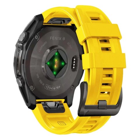 Pasek Tech-Protect Silicone do Garmin Fenix 5X / 5X Plus / 6X / 6X Pro / 7X / 8 (51 mm) - żółty Pasek Tech-Protect Silicone do Garmin Fenix 5X / 5X Plus / 6X / 6X Pro / 7X / 8 (51 mm) - żółty