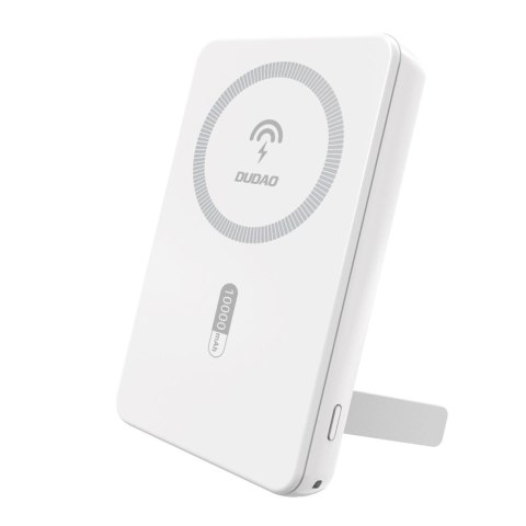 Powerbank Dudao K14S+ 10000mAh 20W USB-A / USB-C / MagSafe z podstawką - biały Powerbank Dudao K14S+ 10000mAh 20W USB-A / USB-C / MagSafe z podstawką - biały
