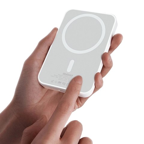 Powerbank Dudao K26S 5000mAh 20W USB-A / USB-C / MagSafe - biały Powerbank Dudao K26S 5000mAh 20W USB-A / USB-C / MagSafe - biały