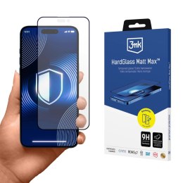 Szkło hartowane 3mk HardGlass Matt Max na iPhone 16 Plus