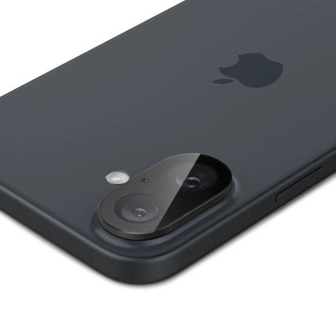 Szkło na aparat Spigen Optik GLAS.TR Camera Protector 2-PACK na iPhone 16 / 16 PLUS - czarne Szkło na aparat Spigen Optik GLAS.TR Camera Protector 2-PACK na iPhone 16 / 16 PLUS - czarne