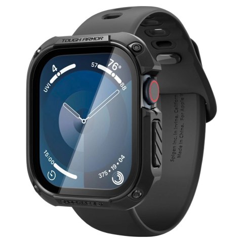 Etui Spigen Tough Armor na Apple Watch 10 46 mm - czarne Etui Spigen Tough Armor na Apple Watch 10 46 mm - czarne
