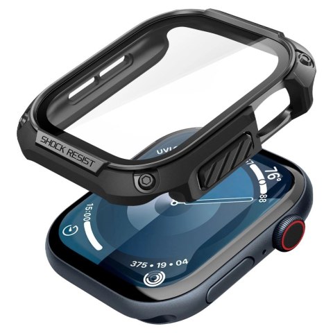Etui Spigen Tough Armor na Apple Watch 10 46 mm - czarne Etui Spigen Tough Armor na Apple Watch 10 46 mm - czarne