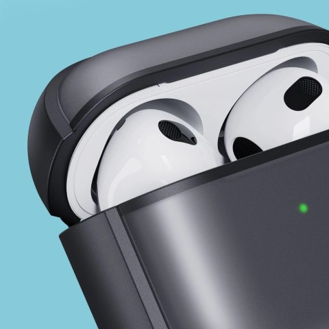 Etui Tech-Protect Slim Hook na AirPods 4 - szare Etui Tech-Protect Slim Hook na AirPods 4 - szare