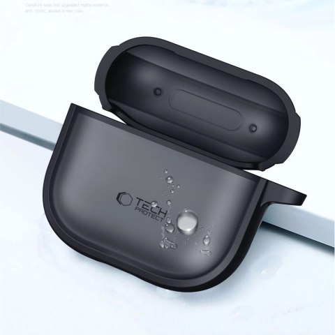 Etui Tech-Protect Slim Hook na AirPods 4 - szare Etui Tech-Protect Slim Hook na AirPods 4 - szare