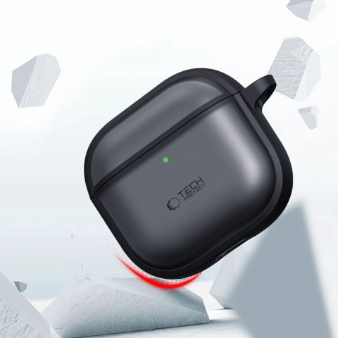 Etui Tech-Protect Slim Hook na AirPods 4 - szare Etui Tech-Protect Slim Hook na AirPods 4 - szare