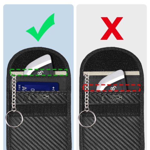 Etui na kluczyki samochodowe Tech-Protect KLR100 blokujące RFID- czarne - carbon Etui na kluczyki samochodowe Tech-Protect KLR100 blokujące RFID- czarne - carbon