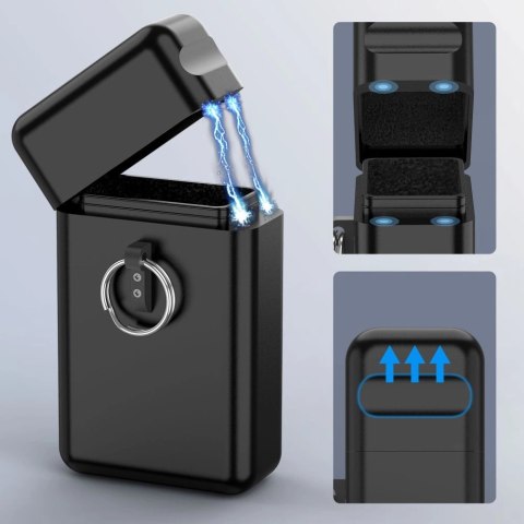 Etui na kluczyki samochodowe Tech-Protect KLR200 metalowe blokujące RFID - czarne Etui na kluczyki samochodowe Tech-Protect KLR200 metalowe blokujące RFID - czarne