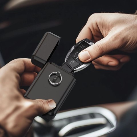 Etui na kluczyki samochodowe Tech-Protect KLR200 metalowe blokujące RFID - czarne Etui na kluczyki samochodowe Tech-Protect KLR200 metalowe blokujące RFID - czarne