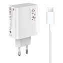 Ładowarka sieciowa Xiaomi BHR9465EU 67W 6.2A USB-A z kablem USB-C - biała