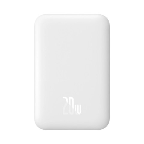 Powerbank Baseus Magnetic Mini Air PPCXM06A 6000mAh 20W z kablem Simple Series USB-C - biały Powerbank Baseus Magnetic Mini Air PPCXM06A 6000mAh 20W z kablem Simple Series USB-C - biały