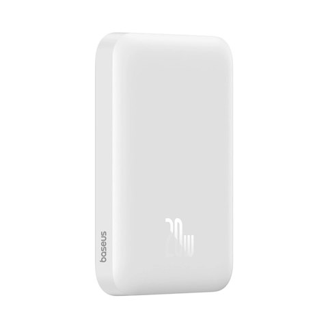 Powerbank Baseus Magnetic Mini Air PPCXM06A 6000mAh 20W z kablem Simple Series USB-C - biały Powerbank Baseus Magnetic Mini Air PPCXM06A 6000mAh 20W z kablem Simple Series USB-C - biały