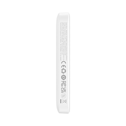 Powerbank Baseus Magnetic Mini Air PPCXM06A 6000mAh 20W z kablem Simple Series USB-C - biały Powerbank Baseus Magnetic Mini Air PPCXM06A 6000mAh 20W z kablem Simple Series USB-C - biały