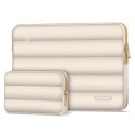 Torba na laptopa 15-16 Tech-Protect Puffy - beżowa