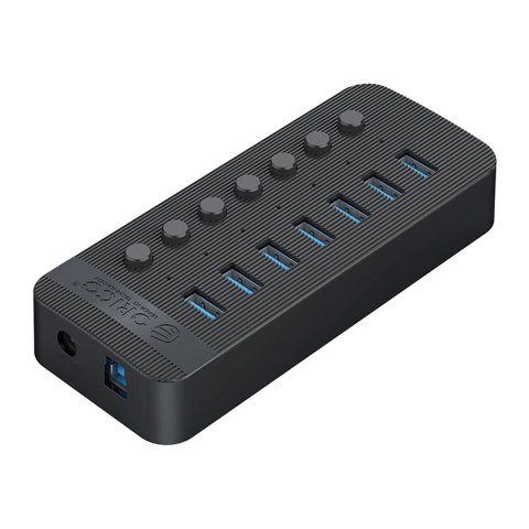 Hub Orico CT2U3-7AB 7x USB-A 3.0 z włącznikami - czarny Hub Orico CT2U3-7AB 7x USB-A 3.0 z włącznikami - czarny