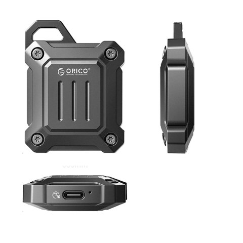 Kieszeń dyskowa wzmocniona Orico XAM2 M.2 2230 USB-C 3.2 taktyczna - czarna Kieszeń dyskowa wzmocniona Orico XAM2 M.2 2230 USB-C 3.2 taktyczna - czarna