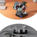 Ładowarka bezprzewodowa Joyroom JR-W15 3 w 1 stacja ładująca z MagSafe - czarna