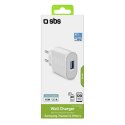 Ładowarka sieciowa SBS TETR1USB2AWFAST 10W USB-A - biała