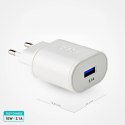 Ładowarka sieciowa SBS TETR1USB2AWFAST 10W USB-A - biała