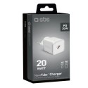 Ładowarka sieciowa SBS TETRGAN1C20W 20W GaN z Power Delivery - biała