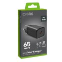 Ładowarka sieciowa SBS TETRGAN1C65W 65W GaN z Power Delivery - czarna
