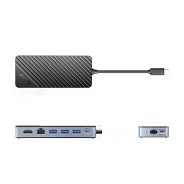 Stacja dokująca Orico OM28PR-G2 USB-C z kieszenią na dysk M.2 + 1 x USB-A 3.2 + 1x USB-C 3.2 + 2x USB-A 2.0 + 1x HDMI + 1x Ether