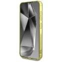 Etui Guess 4G Background Gold Electroplated Peony Pattern MagSafe do Samsung Galaxy S25 brązowy
