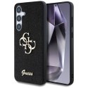Etui Guess Fixed Glitter Big 4G Metal Logo do Samsung Galaxy S25 Plus czarny