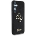 Etui Guess Fixed Glitter Big 4G Metal Logo do Samsung Galaxy S25 Plus czarny