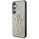 Etui Guess Fixed Glitter Big 4G Metal Logo do Samsung Galaxy S25 złoty