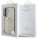 Etui Guess Fixed Glitter Big 4G Metal Logo do Samsung Galaxy S25 złoty