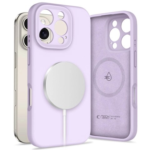 Etui Tech-Protect Liquid Silicone MagSafe na iPhone 16 Pro Max - fioletowe Etui Tech-Protect Liquid Silicone MagSafe na iPhone 16 Pro Max - fioletowe