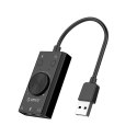 Karta dźwiękowa Orico SC2 zewnętrzna wielofunkcyjna z USB-A - czarna