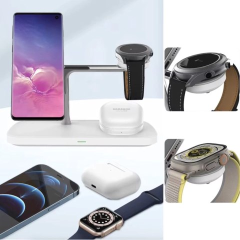 Ładowarka bezprzewodowa Tech-Protect QI15W-A45 3w1 z MagSafe do urządzeń Apple - czarna Ładowarka bezprzewodowa Tech-Protect QI15W-A45 3w1 z MagSafe do urządzeń Apple - czarna