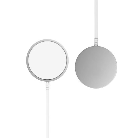 Ładowarka bezprzewodowa magnetyczna Tech-Protect QI15W-A44 z MagSafe - biała Ładowarka bezprzewodowa magnetyczna Tech-Protect QI15W-A44 z MagSafe - biała