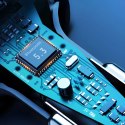 Transmiter Dudao R2PRO+ z portami ładowania PD25W Bluetooth 5.3 RGB - czarno-srebrny