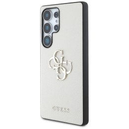 Etui Guess Grained Big 4G Logo Small Classic Logo do Samsung Galaxy S25 Ultra beżowy