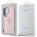 Etui Guess Grained Big 4G Logo Small Classic Logo do Samsung Galaxy S25 Ultra różowy