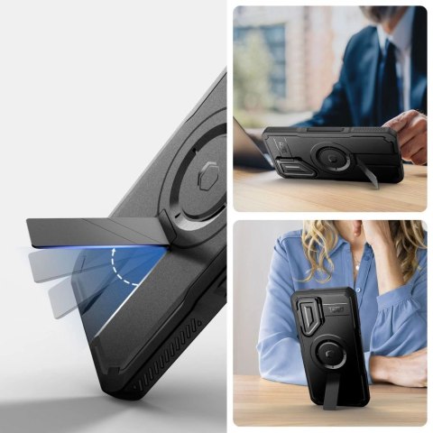 Etui Tech-Protect Kevlar MagSafe+ na Samsung Galaxy S25 - czarne Etui Tech-Protect Kevlar MagSafe+ na Samsung Galaxy S25 - czarne