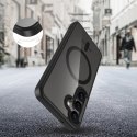 Etui Tech-Protect MagMat MagSafe na Samsung Galaxy S25 - przezroczysto-czarne