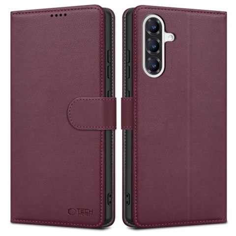 Etui Tech-Protect Wallet na Samsung Galaxy A36 5G - bordowe