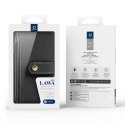 Etui skórzane Dux Ducis Lawa na Samsung Galaxy S25 z odłączanym portfelem magnetycznym - czarne