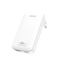 Ładowarka sieciowa podróżna GaN Dudao A65Q 65W USB-A / USB-C PD ultracienka EU / US - biała