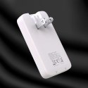 Ładowarka sieciowa podróżna GaN Dudao A65Q 65W USB-A / USB-C PD ultracienka EU / US - biała