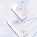 Ładowarka sieciowa podróżna GaN Dudao A65Q 65W USB-A / USB-C PD ultracienka EU / US - biała