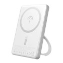 Powerbank Dudao K28S 20W PD 5000mAh z MagSafe i podstawką - srebrny