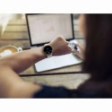Smartwatch Hama 8900 GPS AMOLED 1.32" z beżowym paskiem silikonowym - złoty