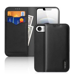 Etui Dux Ducis Hivo na iPhone 16e z klapką i ochroną RFID - czarne
