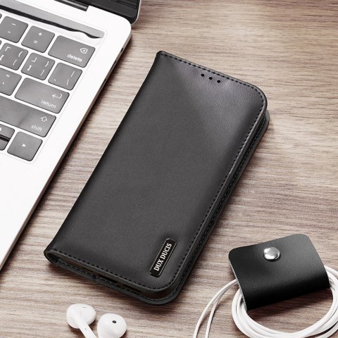 Etui Dux Ducis Hivo na iPhone 16e z klapką i ochroną RFID - czarne Etui Dux Ducis Hivo na iPhone 16e z klapką i ochroną RFID - czarne